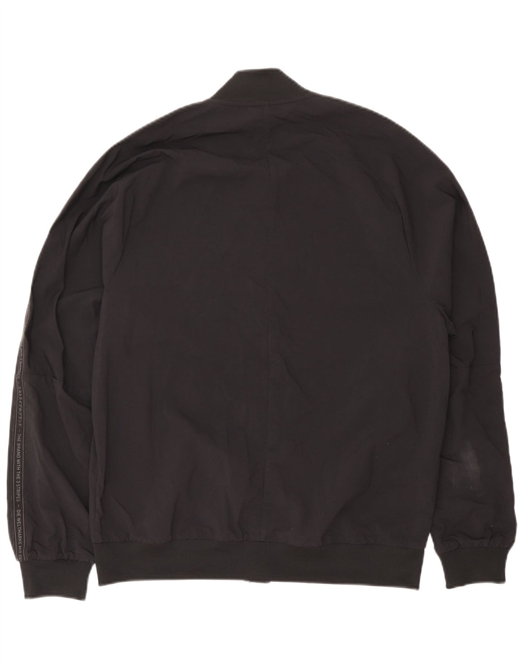 Adidas Veste bomber graphique pour homme UK 38 Medium Noir Nylon