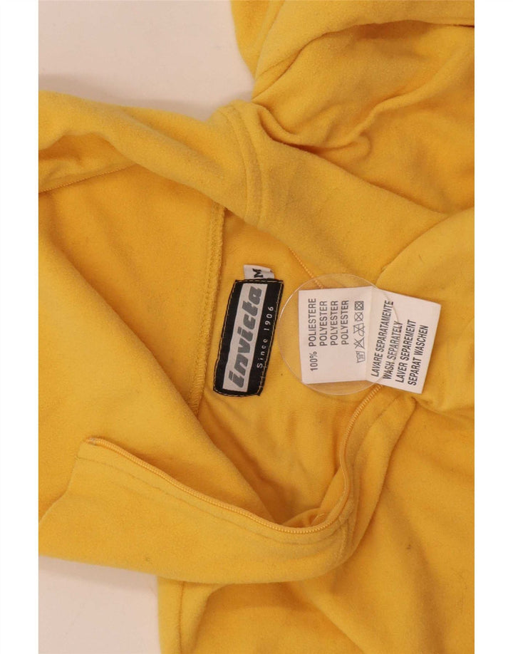 Invicta Pull polaire à col zippé pour femme UK 12 Jaune moyen Polyester
