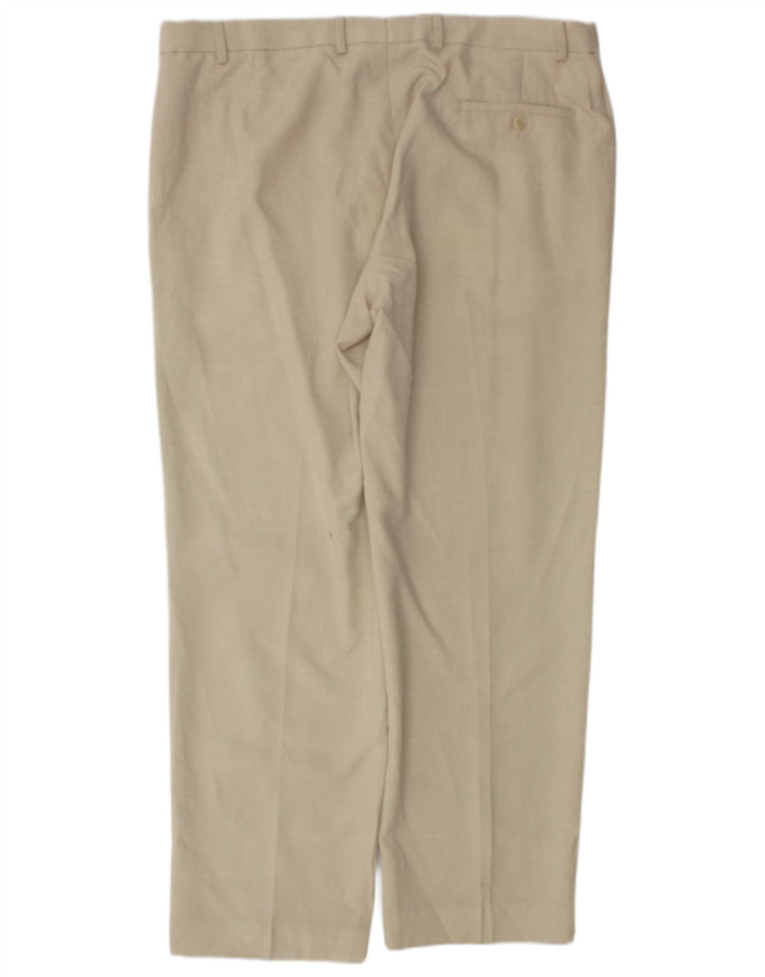 Marks & Spencer Pantalon de costume droit coupe régulière pour homme W38 L31 Beige à carreaux