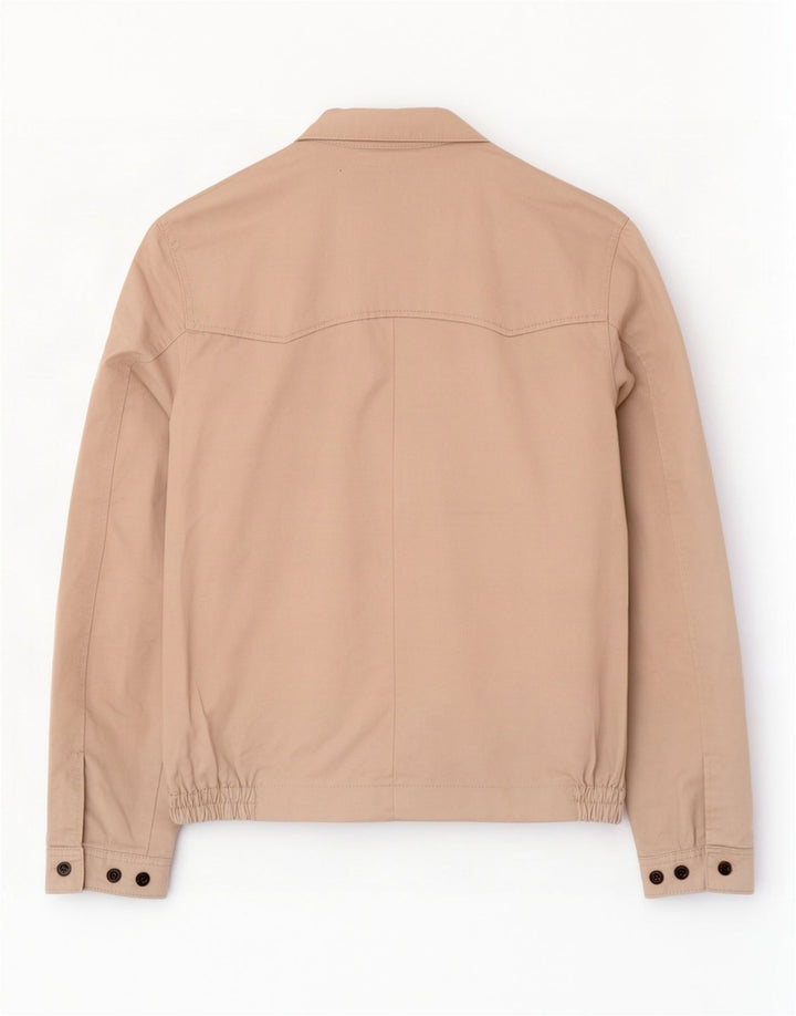 Marks & Spencer Veste Bomber Blue Harbour pour Homme UK 38 Coton Beige Moyen