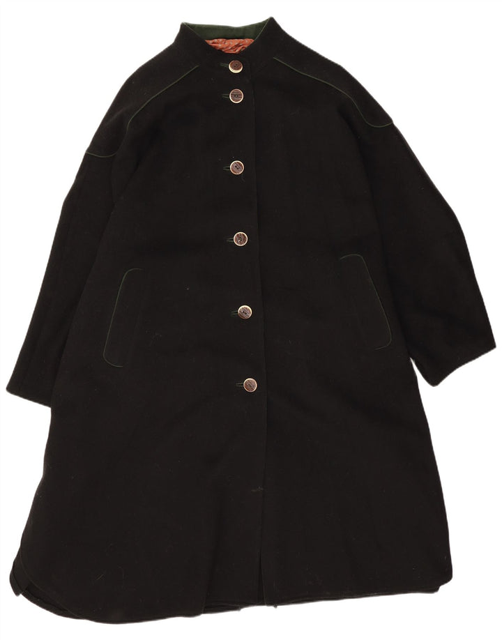 Pischl Manteau Poncho Femme Taille Unique Laine Noire