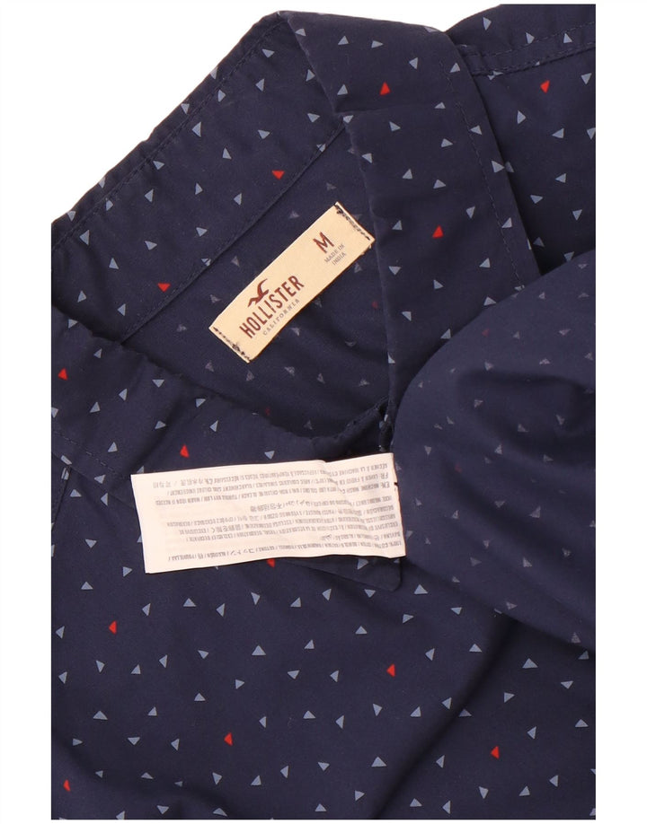 Hollister Chemise Homme Bleu Marine Moyen Spotted Cotton