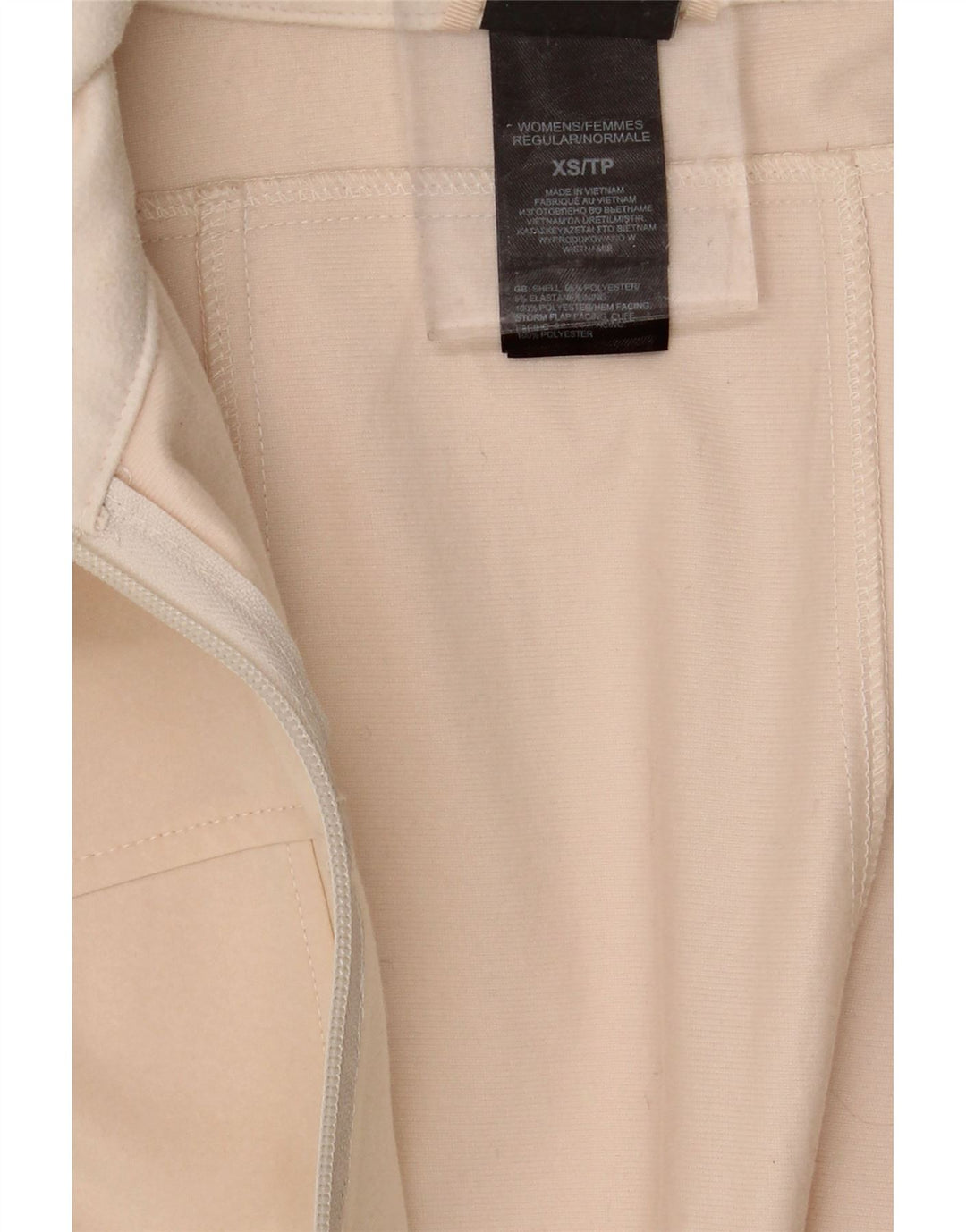 THE NORTH FACE Womens Bomber Jacket UK 6 XS Beige Polyester