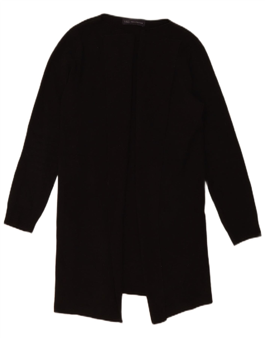 Marks & Spencer Pull cardigan ouvert long pour femme UK 10 Small Noir