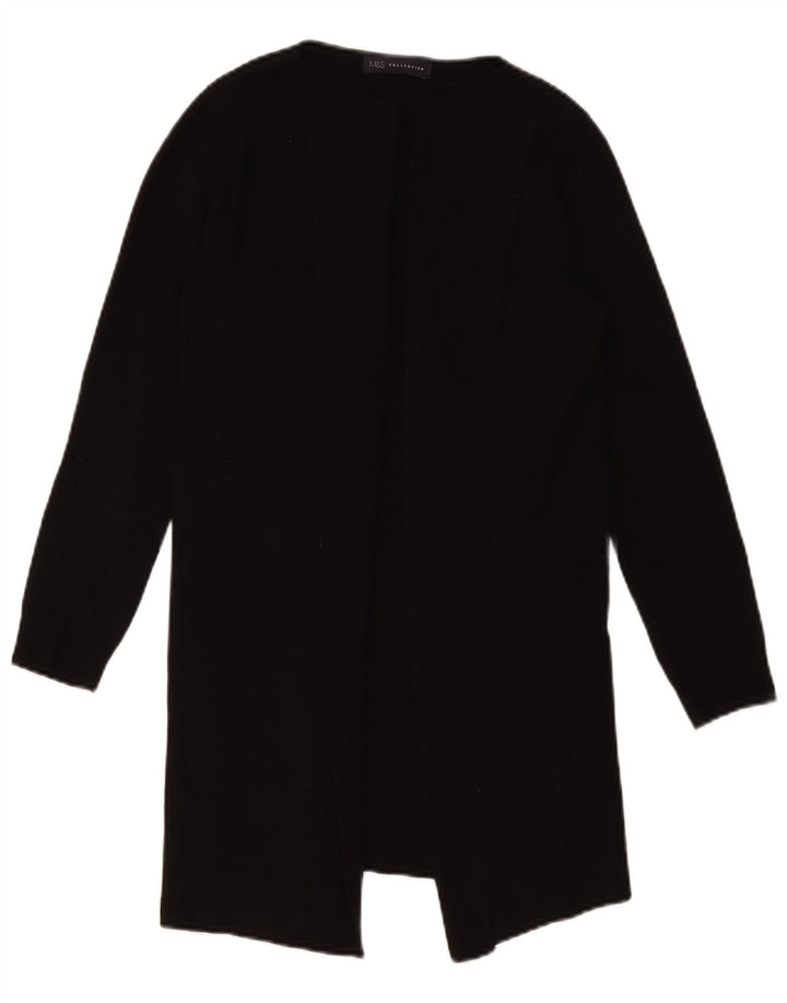 Marks & Spencer Pull cardigan ouvert long pour femme UK 10 Small Noir