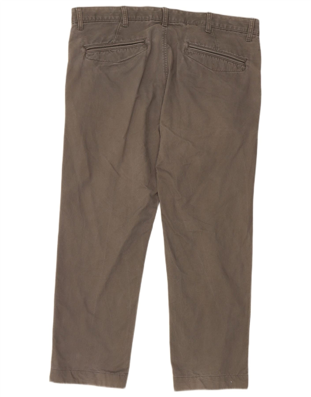 Marks & Spencer Pantalon Chino Droit Homme W38 L29 Gris Coton