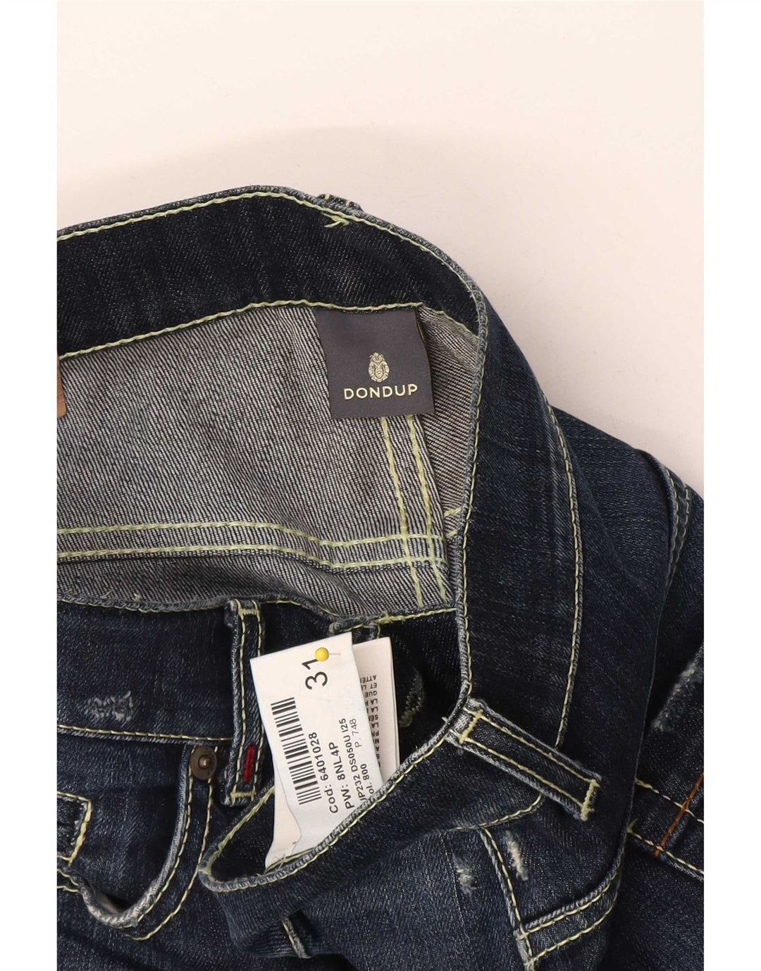 Dondup Jean Slim Homme W31 L30 Bleu Marine Coton