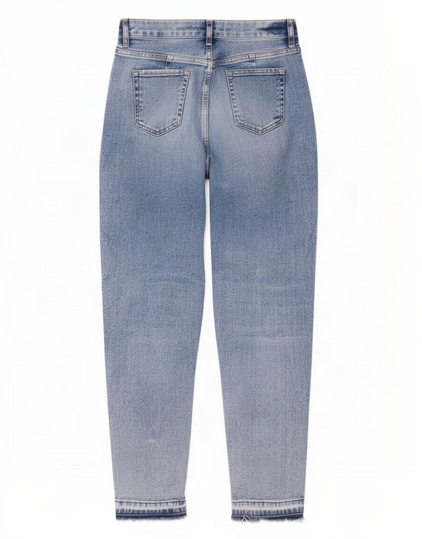 Marks & Spencer Jean Mom Tapered pour femme UK 12 Medium W32 L28 Bleu