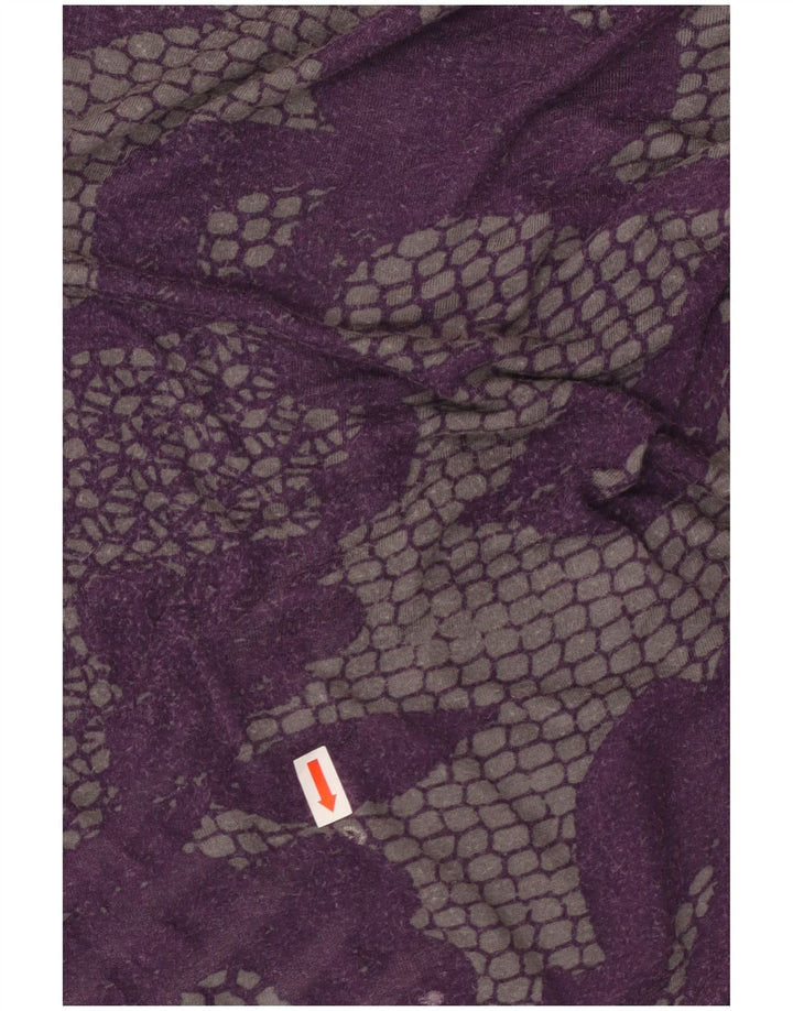 CALVIN KLEIN Chemisier Femme Top UK 12 Rayonne Florale Violet Moyen