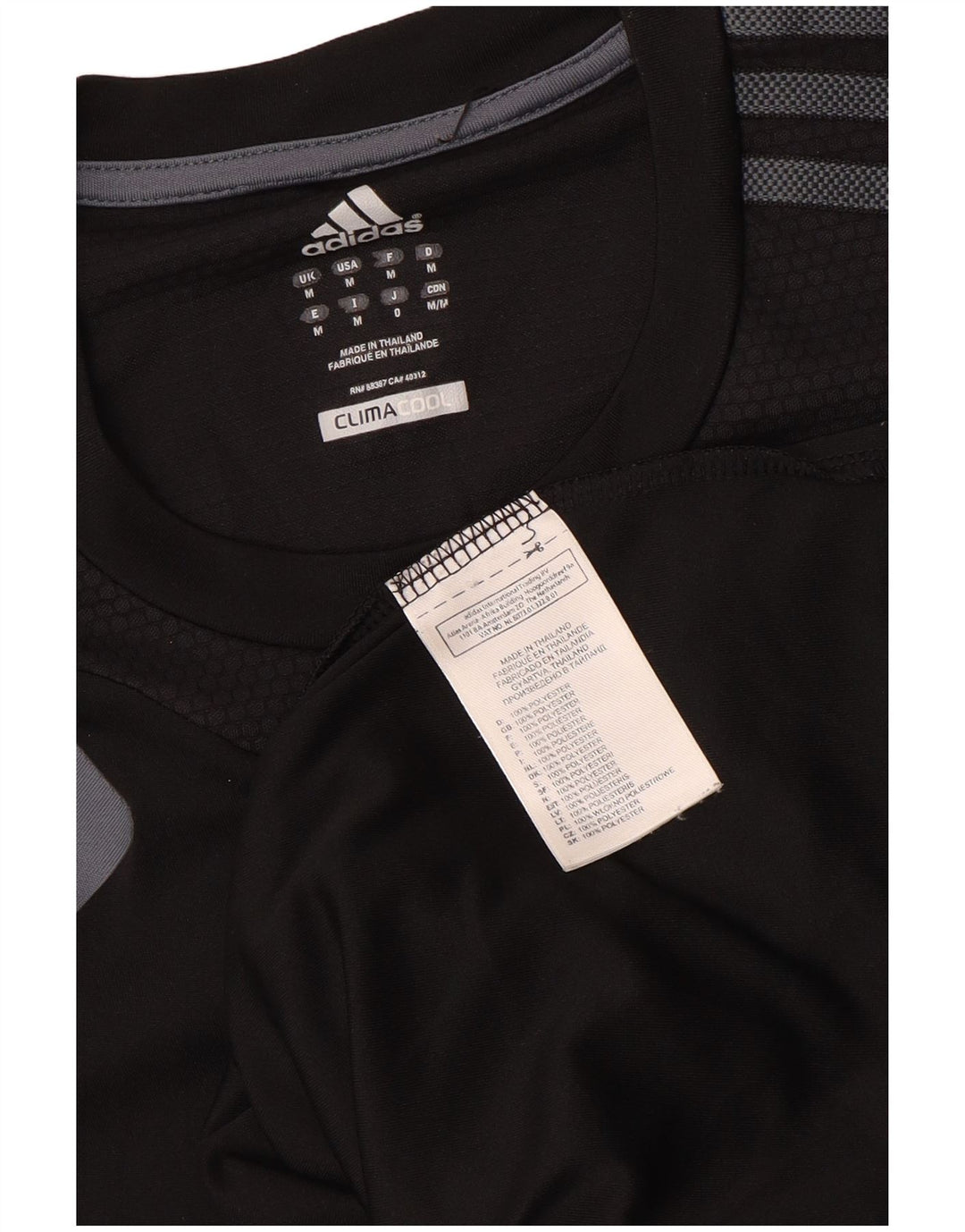 ADIDAS Débardeur Climacool Homme Noir Moyen Polyester Colorblock