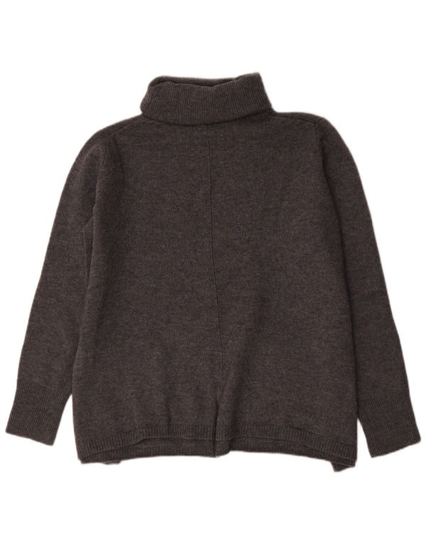 White Label Pull surdimensionné à col roulé pour femme UK 16 Grand Gris