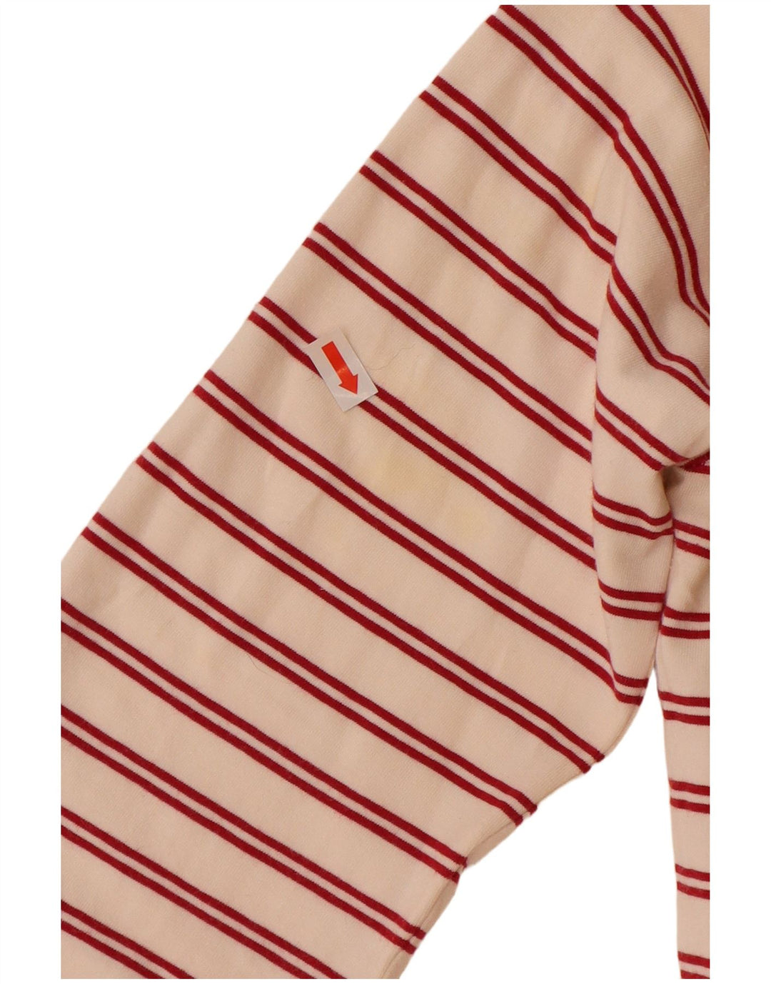 MARINA YACHTING Polo Rugby Femme UK 12 Medium Off White Rayé