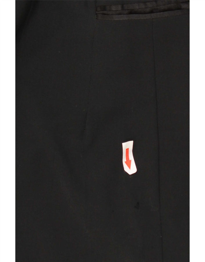 Hugo Boss Veste blazer à 3 boutons pour homme UK 38 Laine vierge noire moyenne
