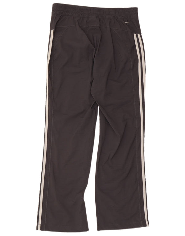 Adidas Pantalon décontracté droit Climalite pour femme UK 12 Medium W30 L29 Noir