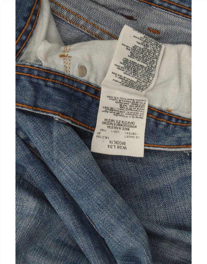 Lee Jean Droit Brooklyn W36 L31 Homme Bleu Coton