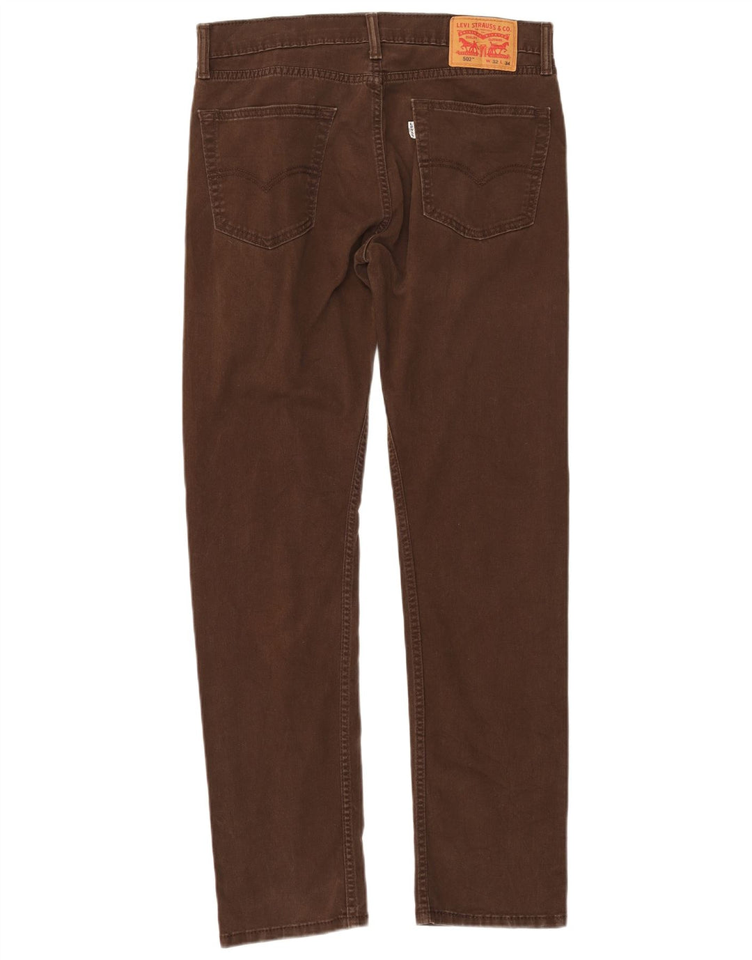LEVI'S Jean Slim Fuselé 502 Homme W32 L34 Marron Coton