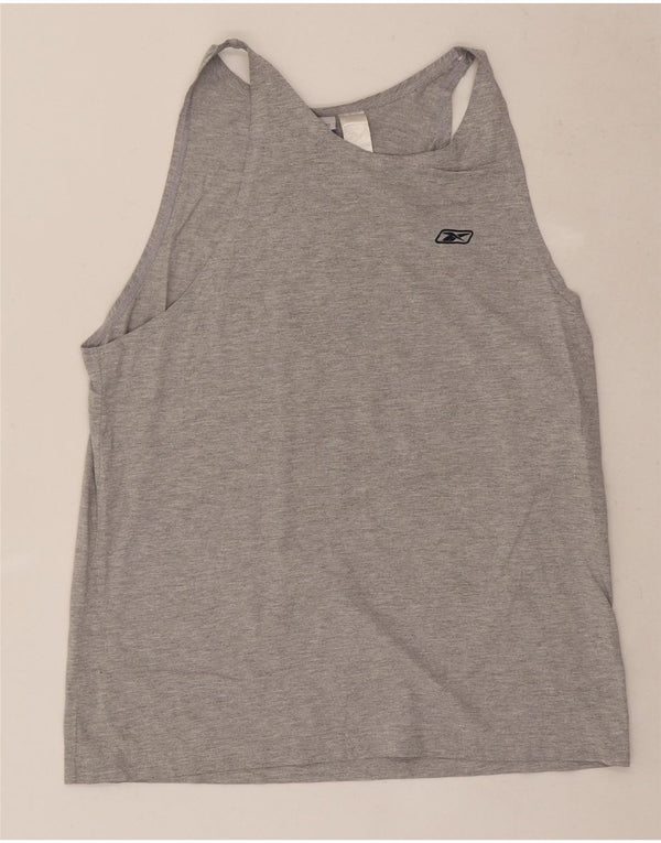 Reebok Débardeur Homme Gris Moyen Flecked Cotton