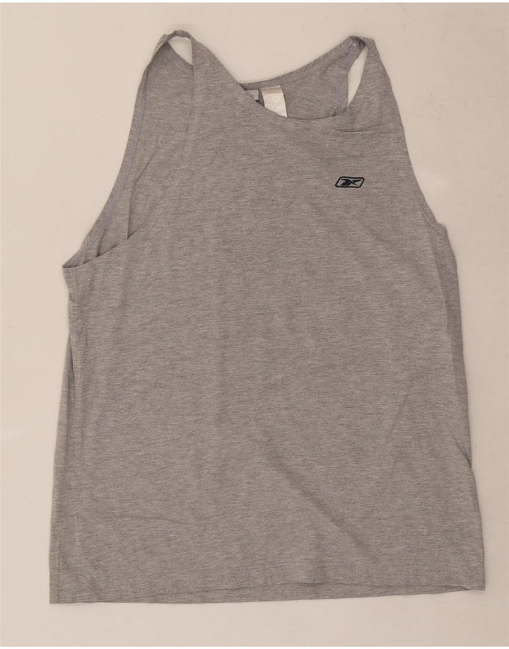 Reebok Débardeur Homme Gris Moyen Flecked Cotton