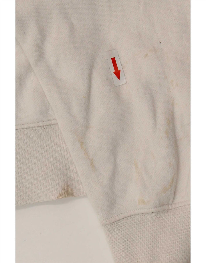Nike Sweat-shirt pour homme en coton blanc Taille S