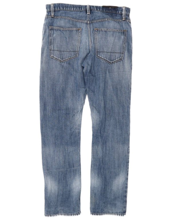 Marks & Spencer Mens Straight Jeans W32 L31 Blue Cotton