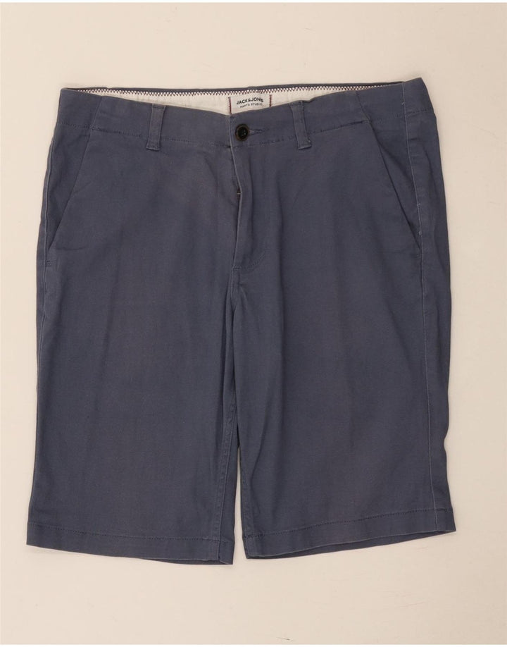 Jack & Jones Short Chino Homme Medium W32 Bleu Marine Coton