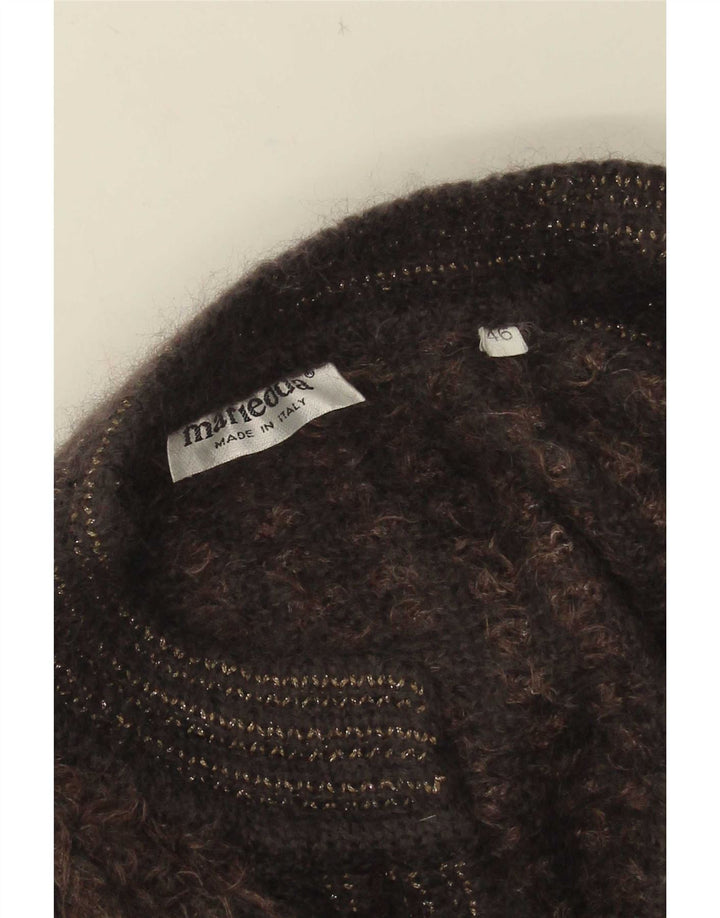 Mariedda Cardigan Femme Pull IT 46 Large Marron Rayé