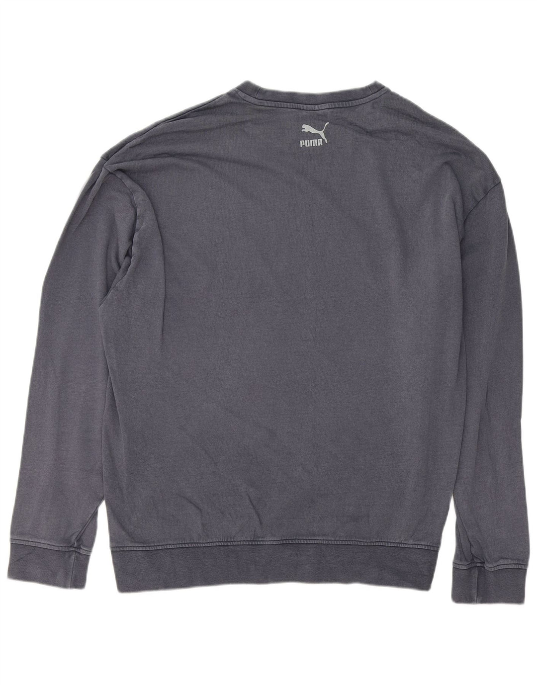 PUMA Mens Sweatshirt Jumper Medium Grey Cotton