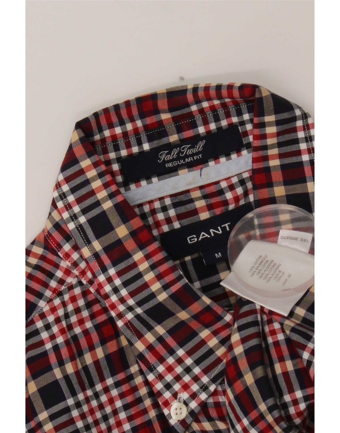Gant Chemise Regular Fit En Flanelle Coton À Carreaux Multicolore Moyen Homme