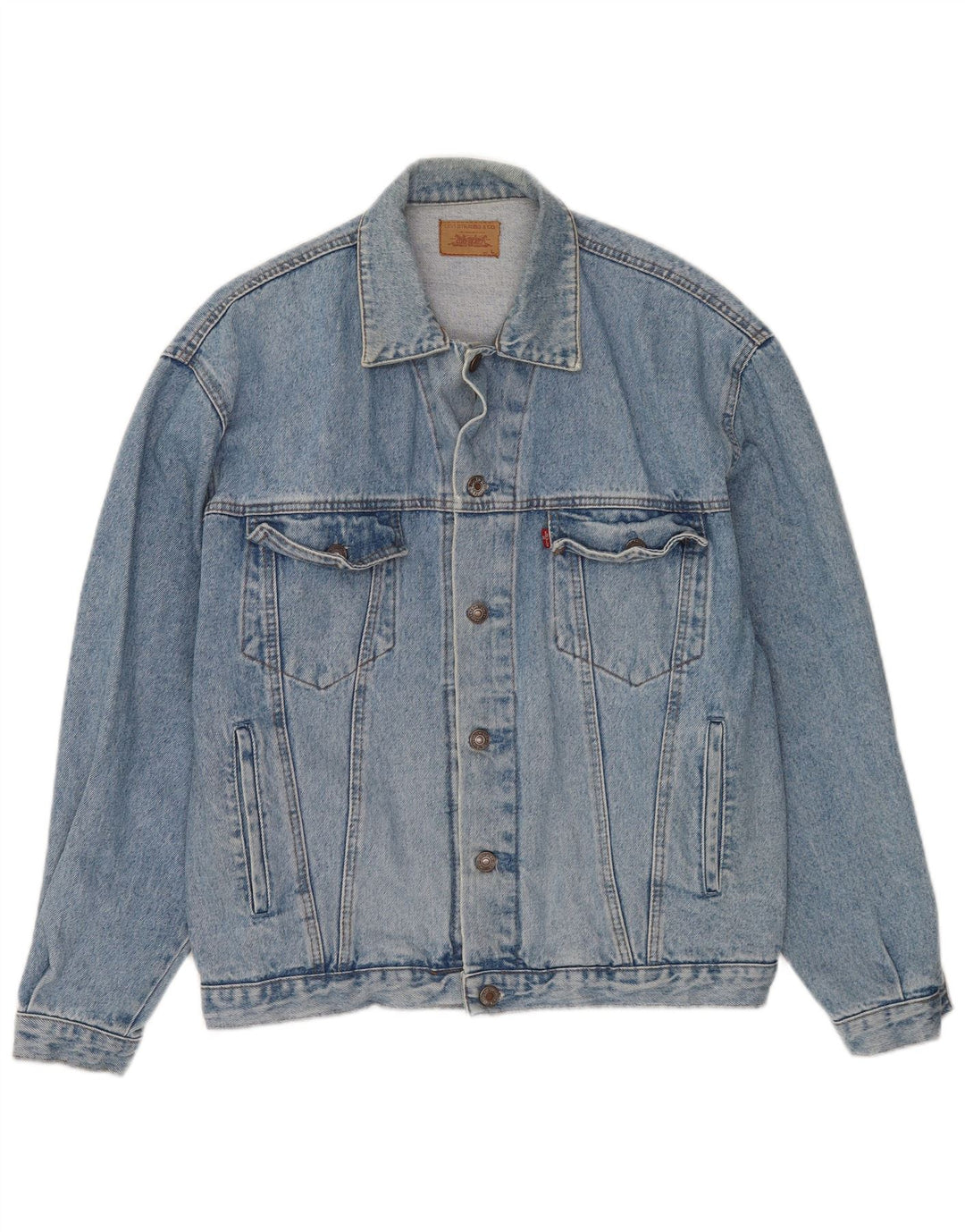 Levi's Veste en Jean Homme UK 40 Large Bleu
