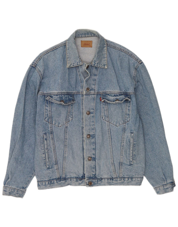 Levi's Veste en Jean Homme UK 40 Large Bleu