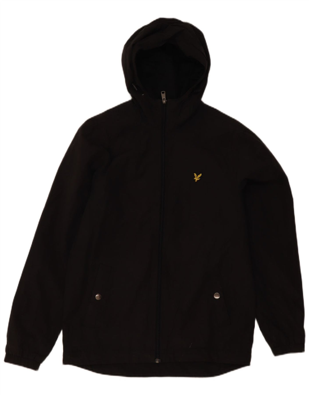Lyle & Scott Veste coupe-vent à capuche pour homme UK 36 Small Gris Polyester