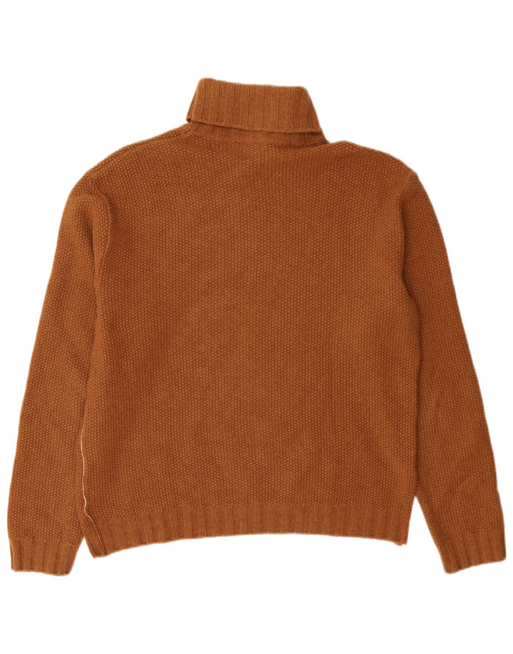 ALVIERO MARTINI Pull col roulé pour femme IT 52 2XL Laine marron