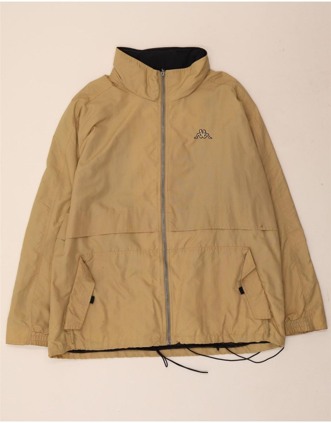 Kappa Veste de Pluie Homme UK 42 XL Beige Polyamide