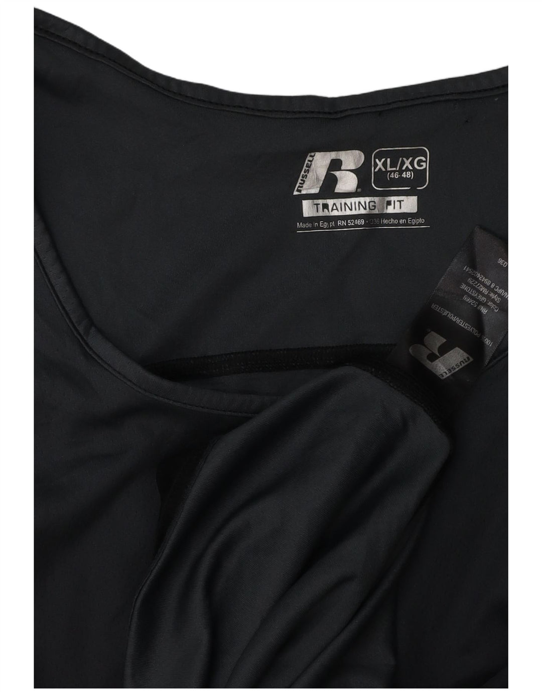 RUSSELL ATHLETIC Débardeur Homme UK 46/48 XL Noir Polyester