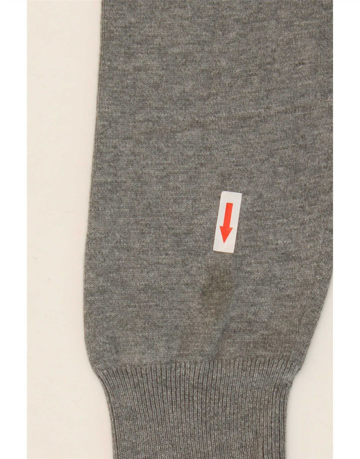 Puma Pull Ras du Cou Homme Gris Moyen Rayé
