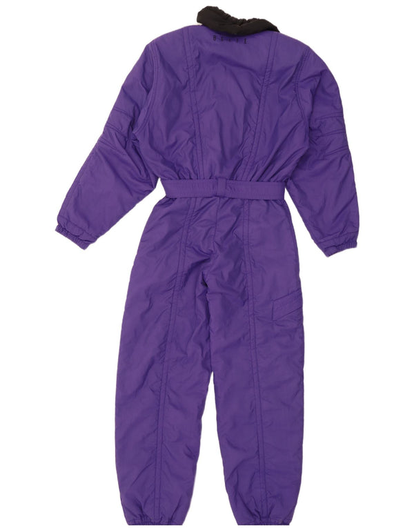 Belfe Combinaison de ski pour femme UK 12 Medium Violet Floral Nylon