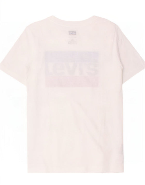 Levi's T-Shirt Graphique Garçon 15-16 ans Blanc Coton