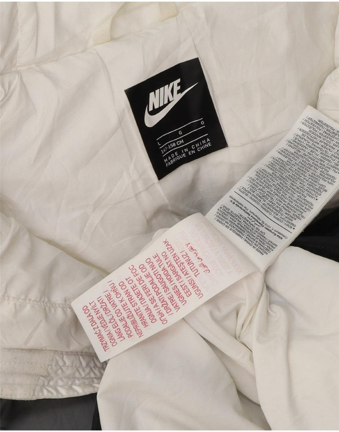 Nike Veste matelassée à capuche pour garçon 12-13 ans Large Multicolore Colourblock
