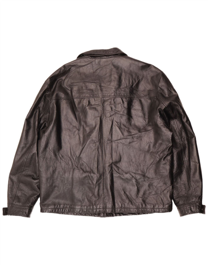 La Pelle Veste en cuir pour homme IT 58 4XL Noir