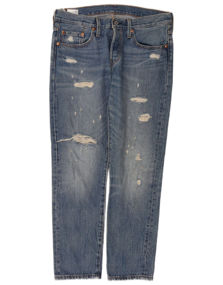 Levi's Jean Droit 501 Femme Bleu W29 L28 Coton