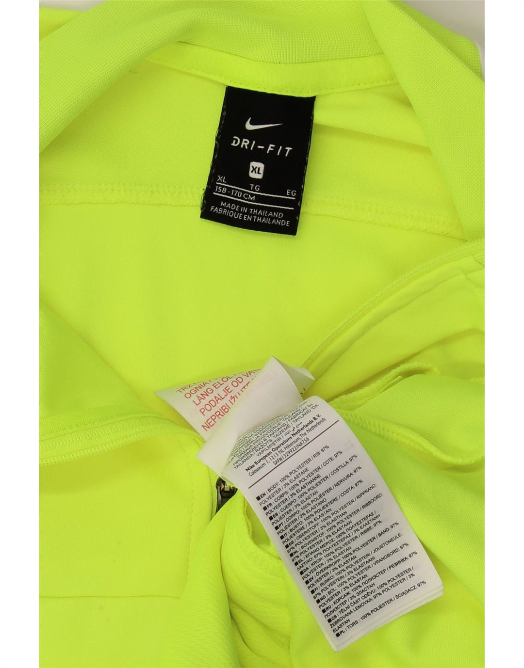 NIKE Veste de survêtement Dri Fit pour garçon 13-14 ans XL Vert Colorblock