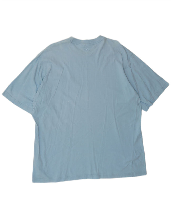 ADIDAS T-Shirt Homme Top XL Bleu Coton