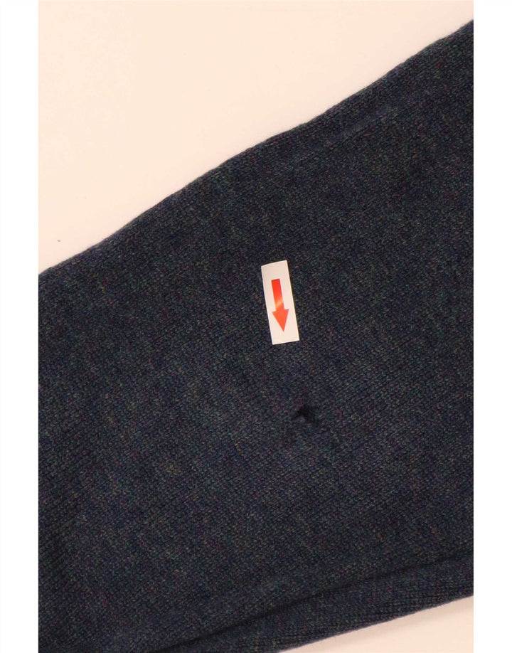Marks & Spencer Pull Col Ras du Cou Homme Bleu Moyen Laine d'Agneau