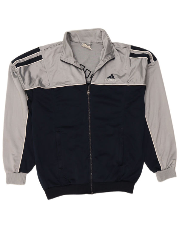 ADIDAS Veste de survêtement pour homme UK 38/40 Bleu marine moyen Colourblock