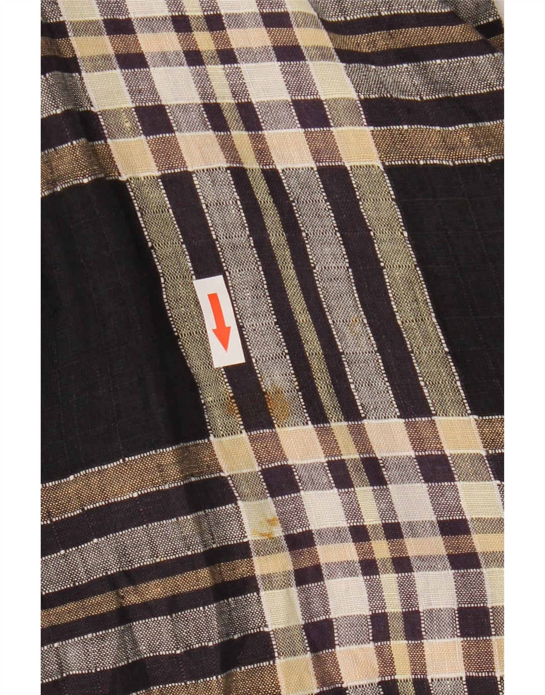 Vintage Femme 1 Bouton Manches Courtes Blazer Veste IT 44 Moyen Noir Plaid