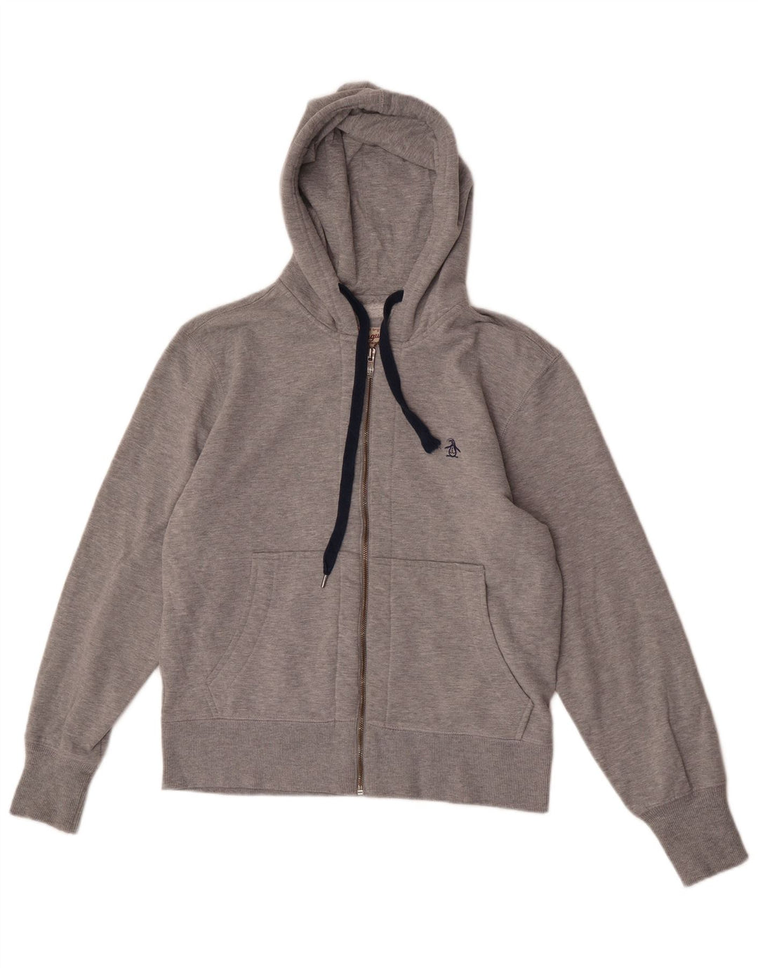 Penguin Pull à capuche zippé pour homme Petit gris Polyester
