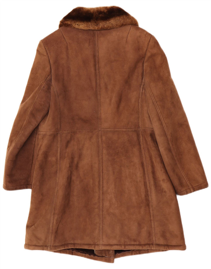 Striwa Manteau en peau de mouton pour femme IT 42 Marron moyen