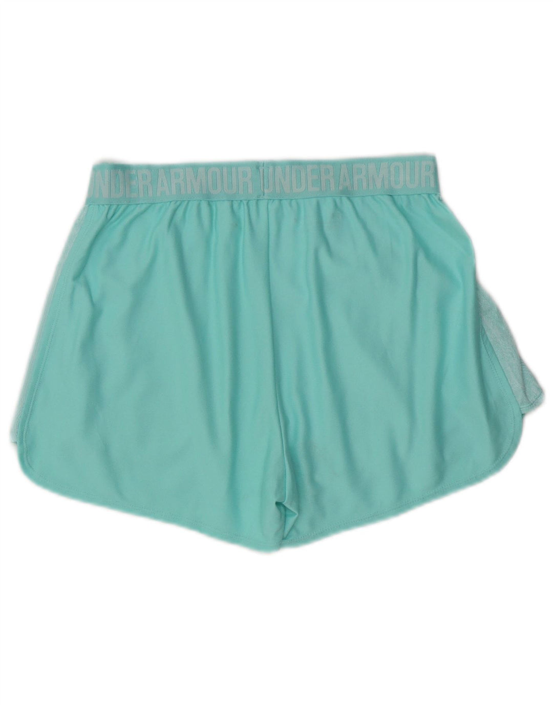 UNDER ARMOUR Short de sport Heat Gear Graphic pour femme UK 8 Small Turquoise