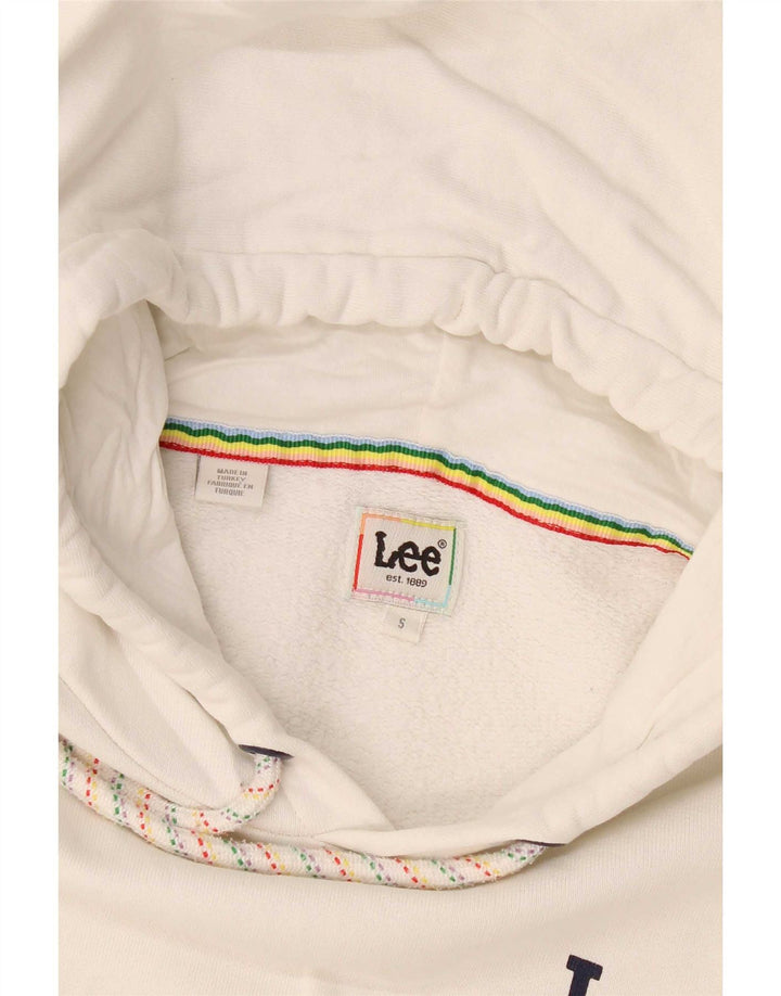 Lee Pull à Capuche Graphique Homme Blanc Petit