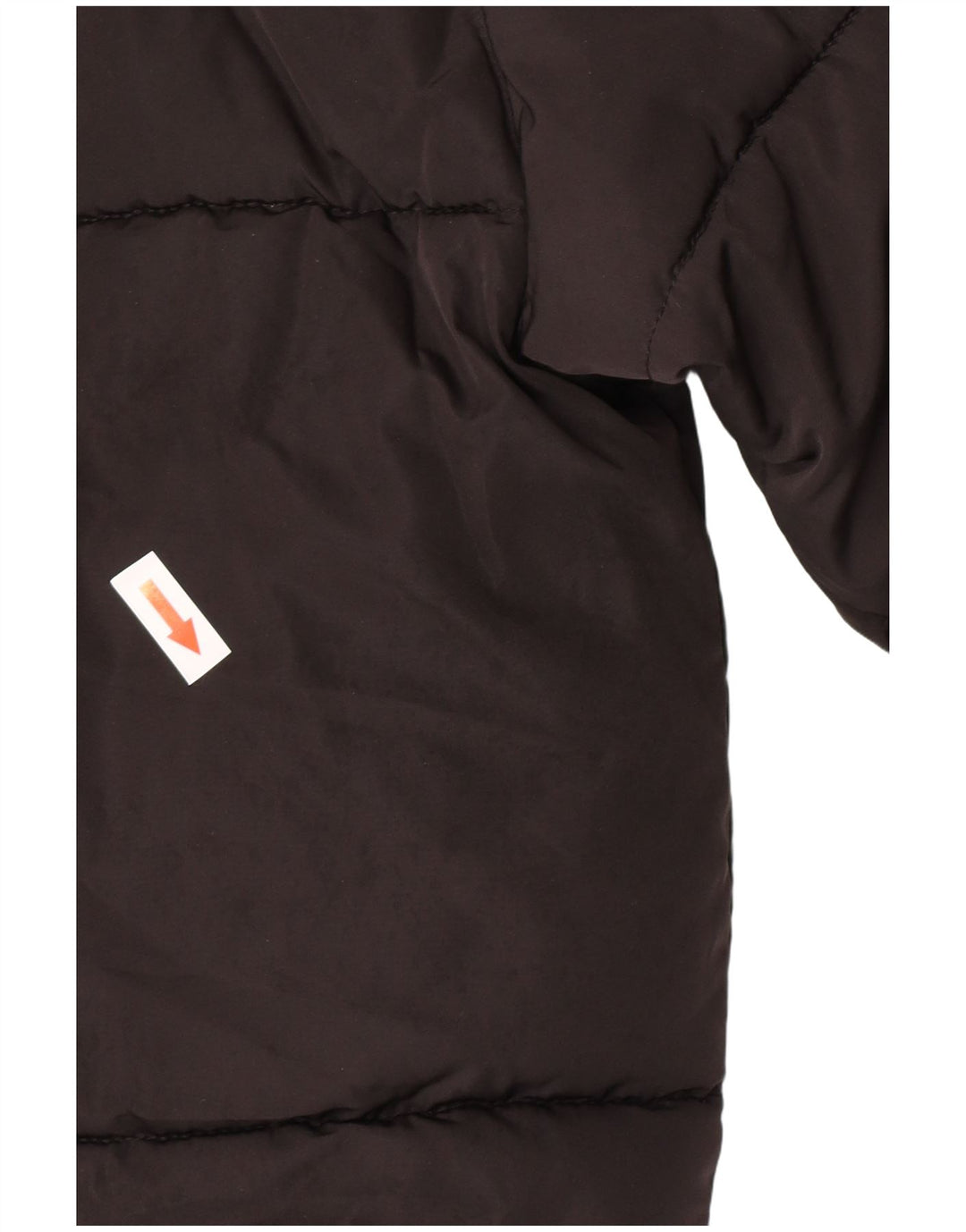 Zara Veste matelassée à capuche pour femme UK 42 XL Noir Polyester